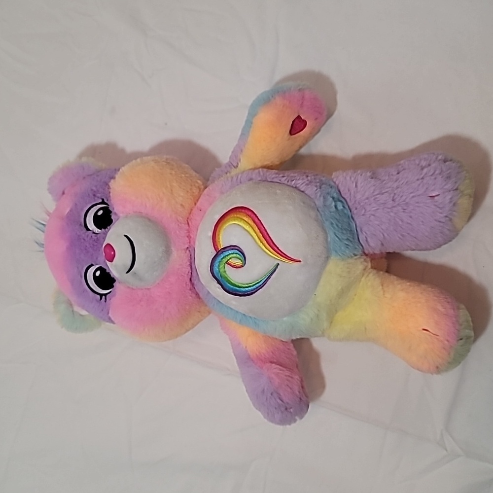 Care Bears Unlock the Magic Rainbow Heart Togetherness Bear 14"